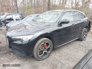 2023 Alfa Romeo Stelvio Ti with VIN ZASPAKBN6P7D56722, listed as a IAAI auction lot 41363962 with 50,073 mi miles. Bid and sale history available at carsss.com. Image 18.