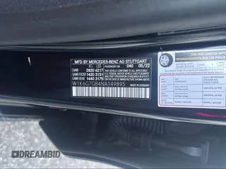 2022 Mercedes-Benz S 580 с VIN W1K6G7GB4NA149895, выставлен на аукционе IAAI как лот 42283533 с пробегом 74 569 миль миль и . История ставок и продаж доступна на DreamBid. Изображение 9.