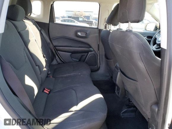 2017 Jeep Compass Sport with VIN 3C4NJCAB1HT672619, listed as a Copart auction lot 87966095 with 89,870 mi miles and Clean Title. Bid and sale history available at carsss.com. Image 12.