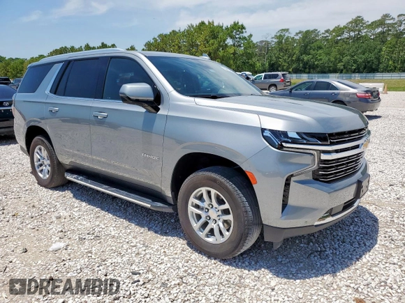 2023 Chevrolet Tahoe LT with VIN 1GNSCNKD5PR338827, listed as a Copart auction lot 58470215 with 22,909 mi miles and Salvage title. Bid and sale history available at DreamBid. Image 4.