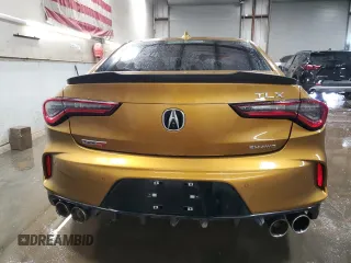 2021 Acura TLX Type S with VIN 19UUB7F09MA000219, listed as a Copart auction lot 50075445 with 35,341 mi miles and Salvage Title. Bid and sale history available at carsss.com. Image 6.