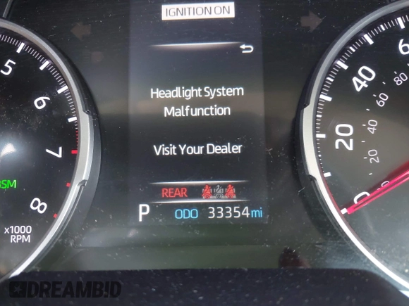 2020 Toyota RAV4 XLE with VIN 2T3W1RFV4LW097198, listed as a IAAI auction lot 42771030 with 33,354 mi miles and . Bid and sale history available at DreamBid. Image 16.