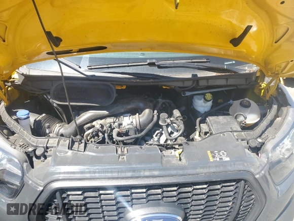 2023 Ford Transit Cargo with VIN 1FTBR1X87PKA73817, listed as a Copart auction lot 60380665 with 40,487 mi miles and Salvage title. Bid and sale history available at DreamBid. Image 12.