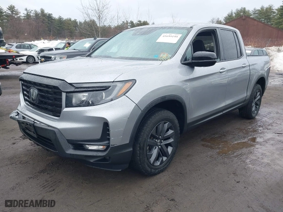 2021 Honda Ridgeline Sport with VIN 5FPYK3F10MB002683, listed as a IAAI auction lot 41695195 with 48,289 mi miles. Bid and sale history available at carsss.com. Image 2.