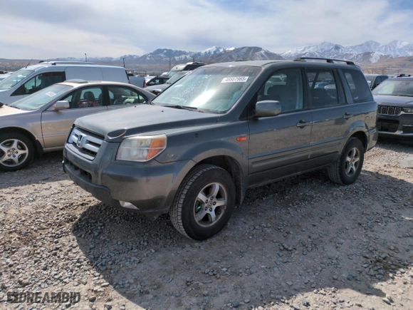2008 Honda Pilot EX with VIN 5FNYF18428B032315, listed as a Copart auction lot 48557965 with 211,956 mi miles and Salvage Title. Bid and sale history available at carsss.com. Image 1.