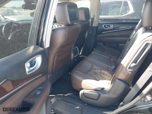 2015 Infiniti QX60 with VIN 5N1AL0MNXFC513454, listed as a IAAI auction lot 41843950 with 110,047 mi miles. Bid and sale history available at carsss.com. Image 8.
