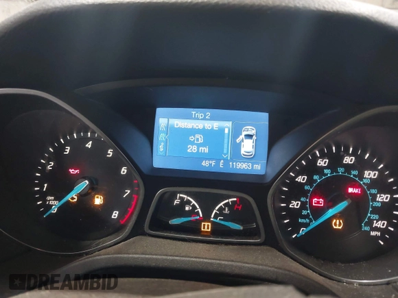 2014 Ford Focus SE with VIN 1FADP3F20EL114485, listed as a IAAI auction lot 41988373 with 119,963 mi miles. Bid and sale history available at carsss.com. Image 7.