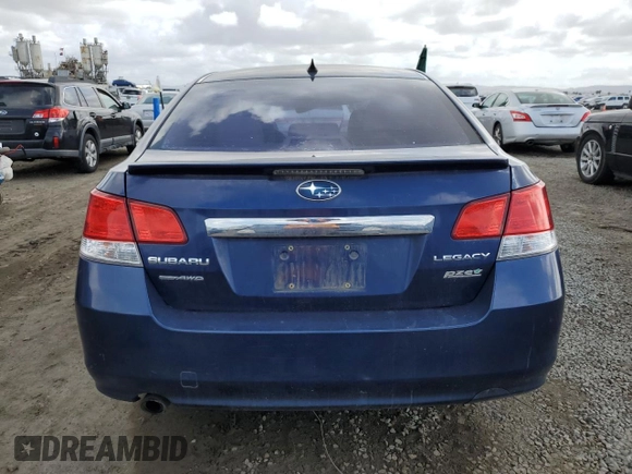 2011 Subaru Legacy Premium with VIN 4S3BMBF6XB3250447, listed as a Copart auction lot 51492055 with 225,571 mi miles and Salvage title. Bid and sale history available at DreamBid. Image 6.