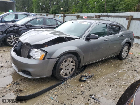 2012 Dodge Avenger SE with VIN 1C3CDZAB9CN259765, listed as a Copart auction lot 59053614 with 188,647 mi miles and Non Repairable. Bid and sale history available at carsss.com. Image 1.