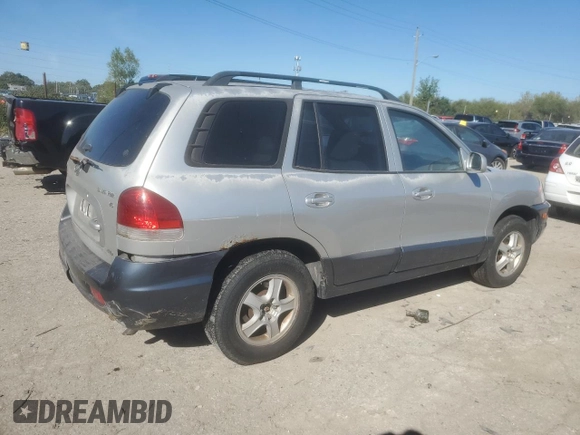 2005 Hyundai Santa Fe GLS with VIN KM8SC73D05U856384, listed as a Copart auction lot 73546414 with 0 mi miles and Salvage Title. Bid and sale history available at carsss.com. Image 3.