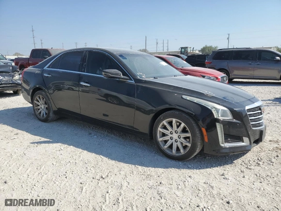 2016 Cadillac CTS Sedan RWD with VIN 1G6AP5SX2G0131368, listed as a Copart auction lot 75828414 with 93,153 mi miles and Salvage Title. Bid and sale history available at carsss.com. Image 4.