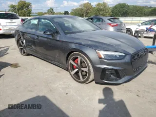 2022 Audi A5 Sportback S line Premium Plus with VIN WAUFACF56NA035507, listed as a Copart auction lot 67329273 with 9,661 mi miles. Bid and sale history available at carsss.com. Image 4.