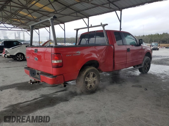 2005 Ford F-150 STX with VIN 1FTRX14W75FB71761, listed as a Copart auction lot 89287275 with 316,958 mi miles and Salvage Title. Bid and sale history available at carsss.com. Image 3.