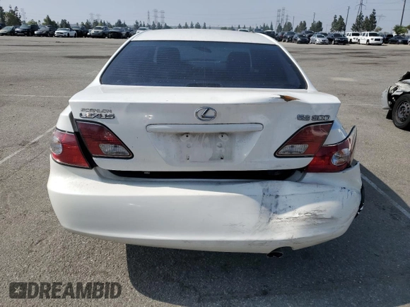 2002 Lexus ES 300 z VIN JTHBF30GX25014756, wystawiony jako Copart lot #59899805 z przebiegiem 158 702 mil mil oraz Szkoda całkowita • Salvage title. Historia ofert i sprzedaży dostępna na DreamBid. Obrazek 6.