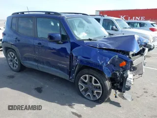 2018 Jeep Renegade Latitude with VIN ZACCJABB0JPH10574, listed as a IAAI auction lot 41736481 with 70,730 mi miles. Bid and sale history available at carsss.com. Image 1.