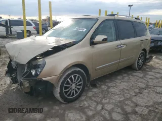 2011 Kia Sedona EX with VIN KNDMH4C74B6374931, listed as a Copart auction lot 46694665 with 219,763 mi miles and Salvage Title. Bid and sale history available at carsss.com. Image 1.