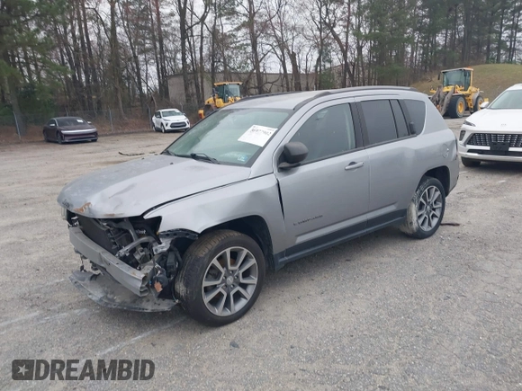 2017 Jeep Compass Sport with VIN 1C4NJCBA5HD166884, listed as a IAAI auction lot 36977902 with 64,921 mi miles and . Bid and sale history available at DreamBid. Image 2.