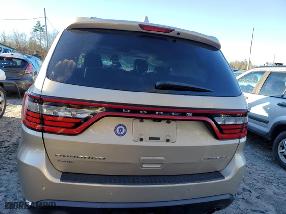 2014 Dodge Durango Citadel with VIN 1C4RDJEG0EC425313, listed as a Copart auction lot 81880234 with 0 mi miles and Salvage Title. Bid and sale history available at carsss.com. Image 6.