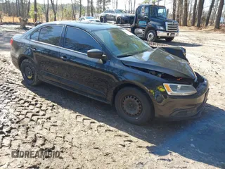 2011 Volkswagen Jetta Sedan S with VIN 3VW2K7AJ7BM066044, listed as a IAAI auction lot 41480004 with 128,407 mi miles. Bid and sale history available at carsss.com. Image 1.