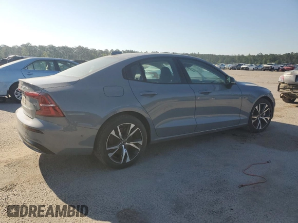 2024 Volvo S60 Plus Dark Theme with VIN 7JRL12FL9RG314730, listed as a Copart auction lot 52812515 with 6,779 mi miles and Salvage Title. Bid and sale history available at carsss.com. Image 3.