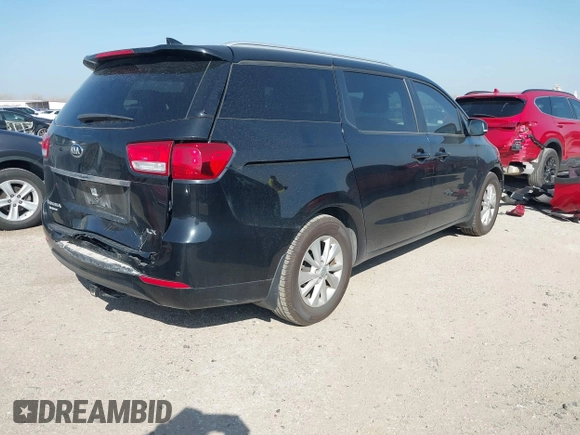 2016 Kia Sedona LX with VIN KNDMB5C14G6213280, listed as a IAAI auction lot 41778226 with 85,533 mi miles. Bid and sale history available at carsss.com. Image 4.