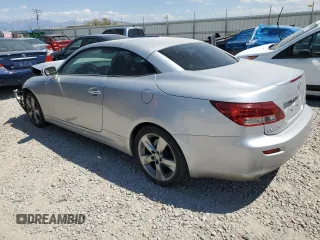 2010 Lexus IS 350 C with VIN JTHFE2C21A2501066, listed as a Copart auction lot 58827455 with 124,657 mi miles and Salvage title. Bid and sale history available at DreamBid. Image 2.