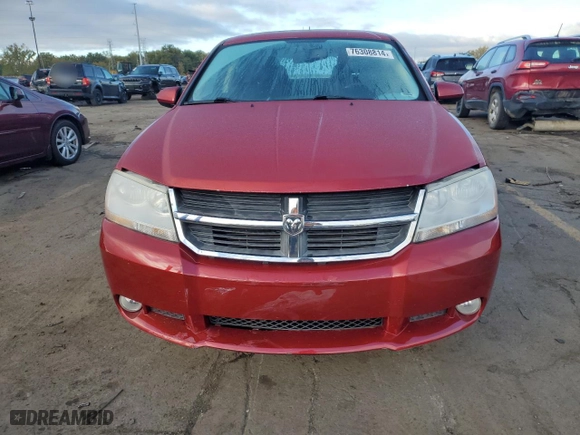 2010 Dodge Avenger R/T with VIN 1B3CC5FV4AN116585, listed as a Copart auction lot 76308814 with 74,211 mi miles and Clean Title. Bid and sale history available at carsss.com. Image 5.