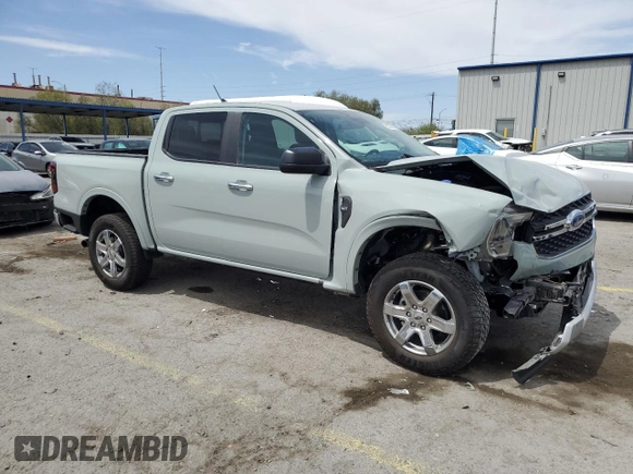 2024 Ford Ranger XLT with VIN 1FTER4GHXRLE40317, listed as a Copart auction lot 58532625 with 6,943 mi miles and Salvage title. Bid and sale history available at DreamBid. Image 4.
