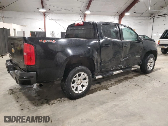 2018 Chevrolet Colorado 4WD LT with VIN 1GCGTCEN9J1316228, listed as a Copart auction lot 55973725 with 54,282 mi miles and Salvage title. Bid and sale history available at DreamBid. Image 3.