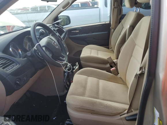2015 Dodge Grand Caravan SE with VIN 2C4RDGBGXFR613918, listed as a Copart auction lot 75124864 with 27,822 mi miles and Salvage Title. Bid and sale history available at DreamBid. Image 7.