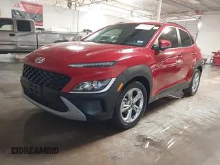 2022 Hyundai Kona SEL with VIN KM8K32AB7NU891234, listed as a IAAI auction lot 41329880 with 20,486 mi miles. Bid and sale history available at carsss.com. Image 2.