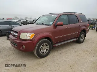 2006 Toyota Sequoia SR5 with VIN 5TDBT44A96S273907, listed as a Copart auction lot 87311814 with 182,435 mi miles and Salvage Title. Bid and sale history available at DreamBid. Image 1.