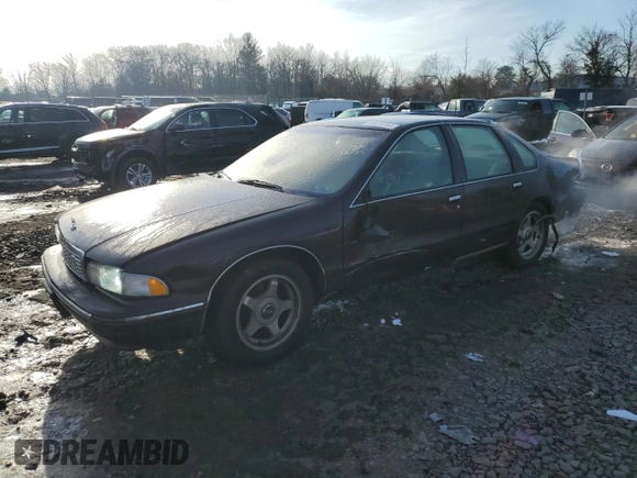 1996 Chevrolet Caprice 1SA Special Value z VIN 1G1BL52W3TR156945, wystawiony jako Copart lot #86470784 z przebiegiem 166 584 mil mil oraz Szkoda całkowita • Salvage title. Historia ofert i sprzedaży dostępna na DreamBid. Obrazek 1.