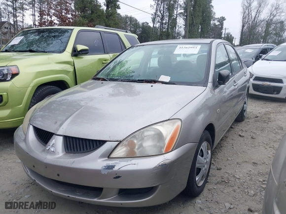 2004 Mitsubishi Lancer ES with VIN JA3AJ26E94U061750, listed as a IAAI auction lot 41262993 with 168,723 mi miles. Bid and sale history available at carsss.com. Image 2.