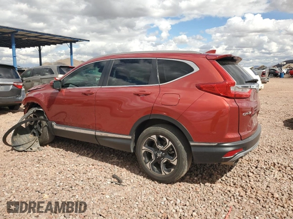 2018 Honda CR-V Touring with VIN 2HKRW2H9XJH670518, listed as a Copart auction lot 48620765 with 61,016 mi miles and Salvage Title. Bid and sale history available at carsss.com. Image 2.