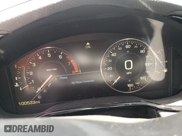 2015 Cadillac CTS Premium AWD with VIN 1G6AZ5S38F0116993, listed as a Copart auction lot 63087095 with 100,533 mi miles and Salvage title. Bid and sale history available at DreamBid. Image 9.