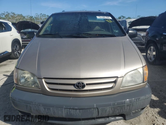 2002 Toyota Sienna CE with VIN 4T3ZF19C42U443467, listed as a Copart auction lot 75106184 with 0 mi miles and Non Repairable. Bid and sale history available at carsss.com. Image 5.