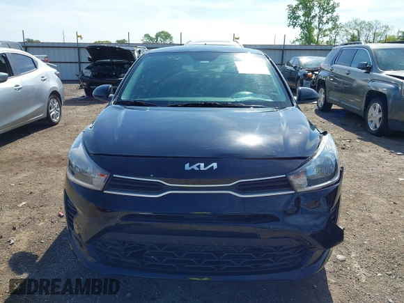 2022 Kia Rio S with VIN 3KPA24AD6NE502193, listed as a IAAI auction lot 42081391 with 18,683 mi miles and . Bid and sale history available at carsss.com. Image 12.
