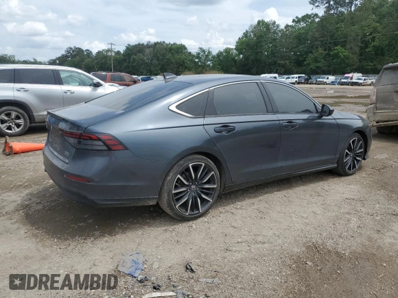 2023 Honda Accord Touring with VIN 1HGCY2F84PA028341, listed as a Copart auction lot 54060315 with 55,296 mi miles and Salvage title. Bid and sale history available at DreamBid. Image 3.