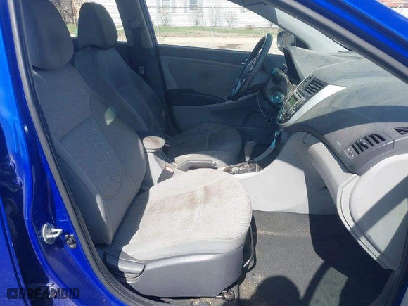 2012 Hyundai Accent GLS with VIN KMHCU4AE5CU129573, listed as a IAAI auction lot 41903944 with 120,986 mi miles. Bid and sale history available at carsss.com. Image 5.