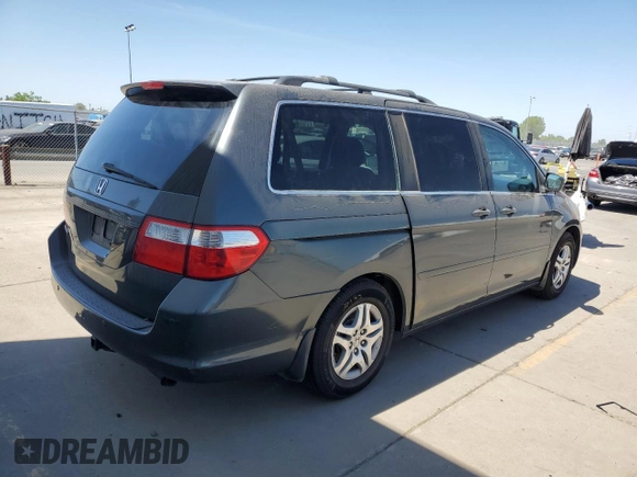 2007 Honda Odyssey EX-L with VIN 5FNRL38797B456625, listed as a Copart auction lot 53983345 with 120,692 mi miles and Salvage Title. Bid and sale history available at carsss.com. Image 3.