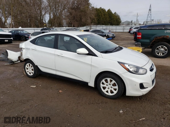 2012 Hyundai Accent GLS with VIN KMHCT4AE9CU186314, listed as a Copart auction lot 52349245 with 369,601 mi miles and Salvage Title. Bid and sale history available at carsss.com. Image 4.