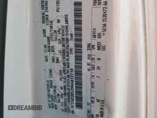 2010 Ford Econoline Cargo Commercial z VIN 1FTNE2EL0ADA17719, wystawiony jako Copart lot #59343765 z przebiegiem 85 417 mil mil oraz Tytuł czysty. Historia ofert i sprzedaży dostępna na DreamBid. Obrazek 13.