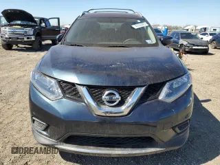 2016 Nissan Rogue SV with VIN KNMAT2MT7GP721008, listed as a Copart auction lot 48559485 with 187,319 mi miles and Salvage Title. Bid and sale history available at carsss.com. Image 5.