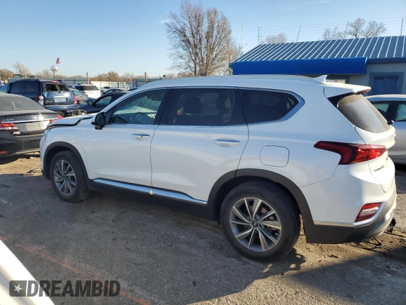 2020 Hyundai Santa Fe SEL w/SULEV with VIN 5NMS33AD2LH162137, listed as a Copart auction lot 67985062 with 44,300 mi miles. Bid and sale history available at carsss.com. Image 2.