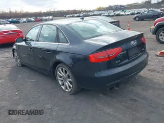 2013 Audi A4 Premium Plus with VIN WAUFFAFL2DN034768, listed as a IAAI auction lot 40727577 with 215,069 mi miles. Bid and sale history available at carsss.com. Image 3.