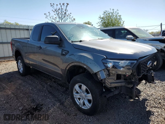 2021 Ford Ranger XL with VIN 1FTER1FH3MLD29200, listed as a Copart auction lot 54966495 with 38,096 mi miles and Salvage Title. Bid and sale history available at carsss.com. Image 4.