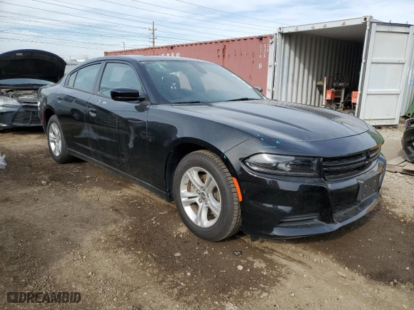 2023 Dodge Charger SXT with VIN 2C3CDXBG8PH697710, listed as a Copart auction lot 42618775 with 2,501 mi miles and Salvage Title. Bid and sale history available at carsss.com. Image 4.