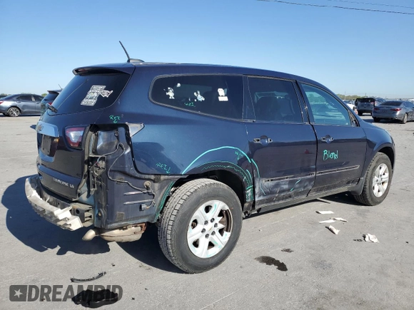 2016 Chevrolet Traverse LS with VIN 1GNKRFED9GJ236946, listed as a Copart auction lot 53459125 with 160,716 mi miles and Salvage Title. Bid and sale history available at carsss.com. Image 3.