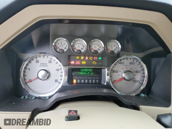 2010 Ford F-250 XL with VIN 1FTSW2AR1AEA31293, listed as a Copart auction lot 85756814 with 118,994 mi miles and Salvage title. Bid and sale history available at DreamBid. Image 9.
